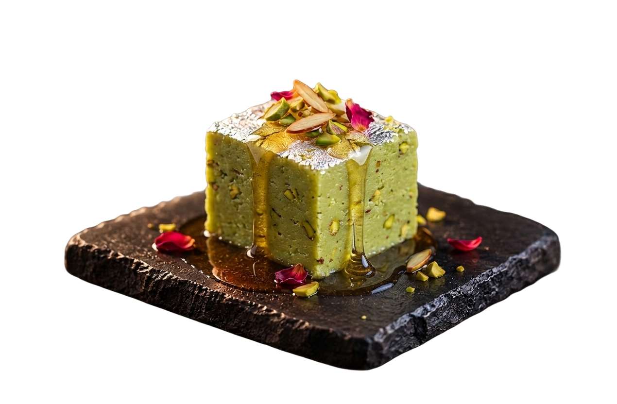 Pistachio nut barfi